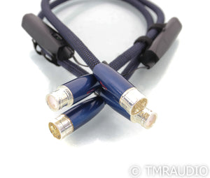 AudioQuest Water XLR Cables; 2.5ft Pair Balanced Interconnects; 72v DBS