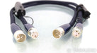 AudioQuest Water XLR Cables; 2.5ft Pair Balanced Interconnects; 72v DBS