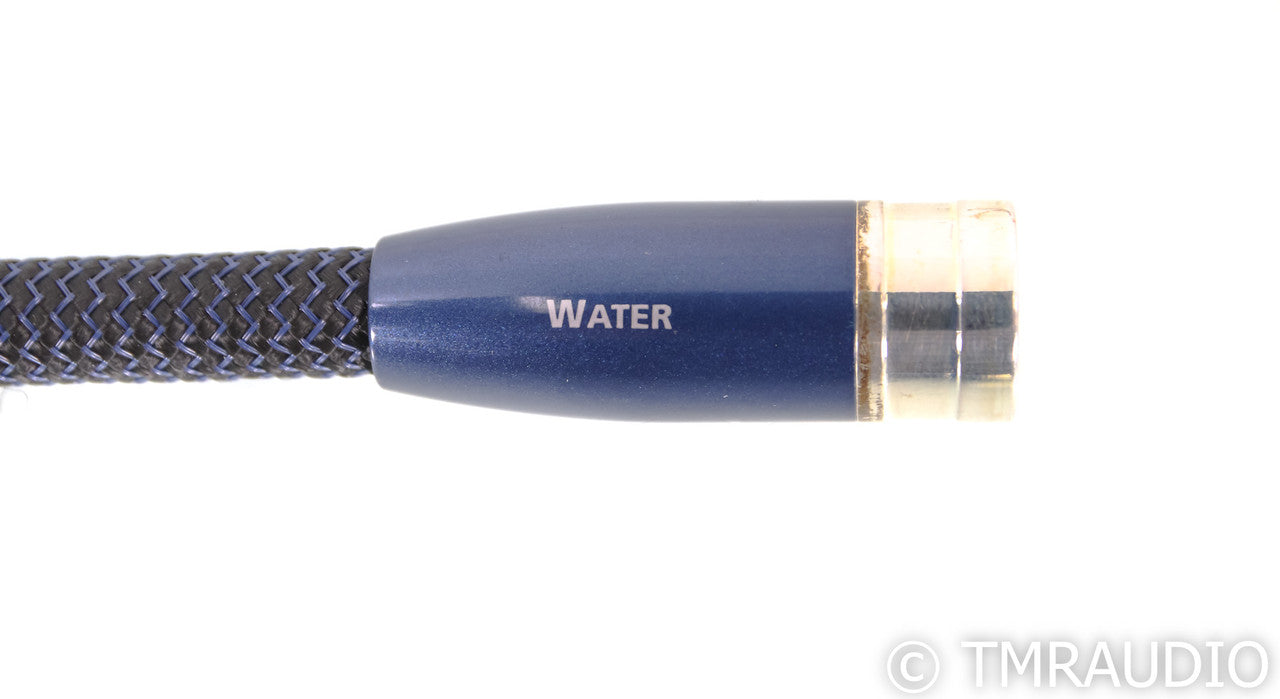 AudioQuest Water XLR Cables; 2.5ft Pair Balanced Interconnects; 72v DBS