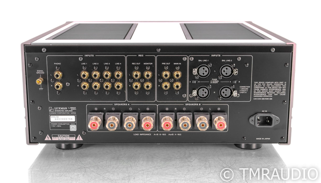 Luxman L-590AX II Two Channel Integrated Amplifier; L590AX MKII; Remote