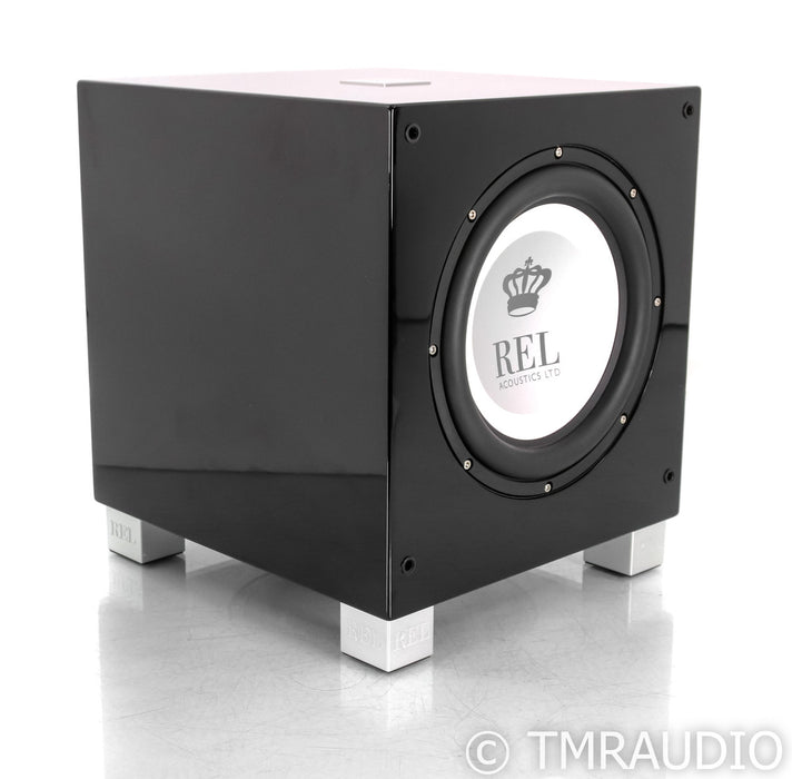 REL T/9i 10" Powered Subwoofer; Piano Black; T9i