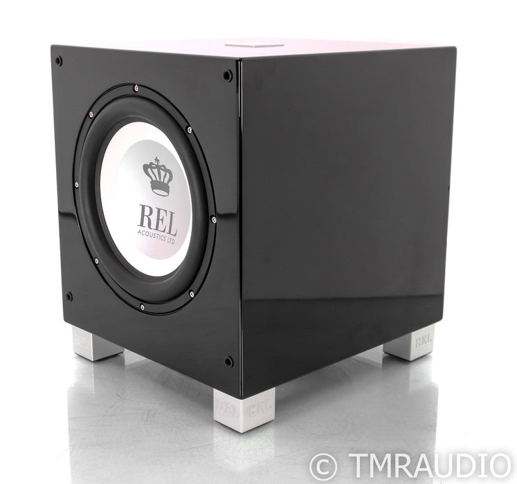 REL T/9i 10" Powered Subwoofer; Piano Black; T9i