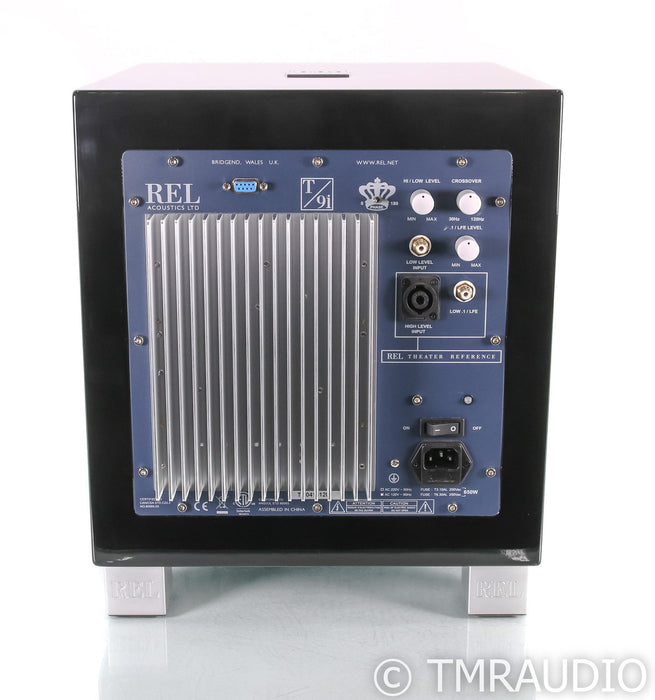 REL T/9i 10" Powered Subwoofer; Piano Black; T9i