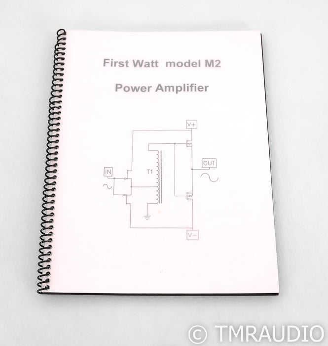 First Watt M2 Stereo Power Amplifier; M-2