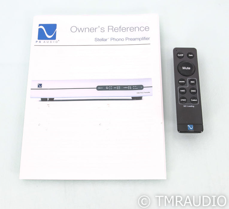 PS Audio Stellar Phono MM / MC Phono Preamplifier; Remote; Silver (Used)