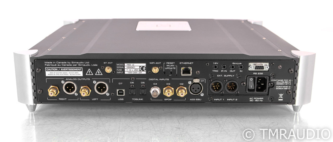 Simaudio Moon 780D V2 DAC; D/A Converter; Remote; Streamer; 2-Tone