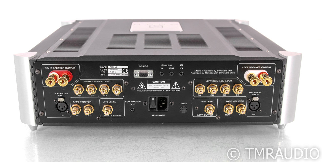 Simaudio Moon 700i V2 Stereo Integrated Amplifier; Remote; 700-i; 2-Tone