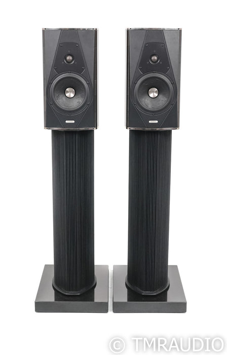 Sonus Faber Guarneri Evolution Bookshelf Speakers; Graphite Pair with Stands