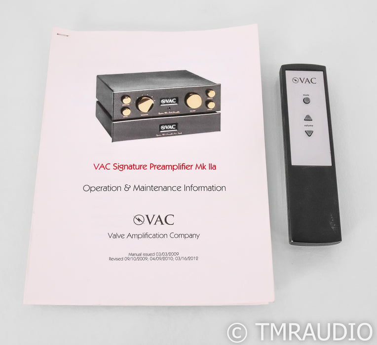 VAC Signature MK lla SE; Remote; Upgraded; Mk2; Silver