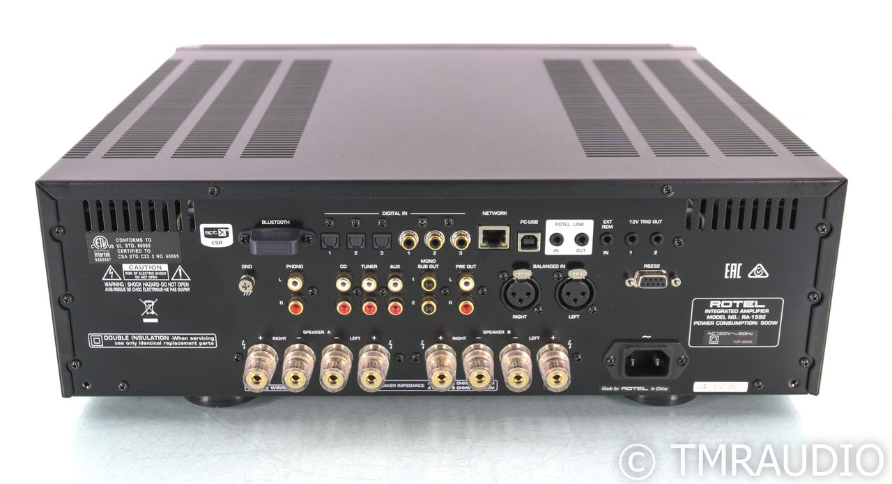 Rotel RA-1592 Stereo Integrated Amplifier; Remote; RA1592; DAC; Wireless
