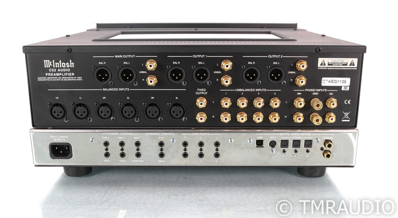 McIntosh C52 Stereo Preamplifier; C-52; Remote; MM / MC Phono