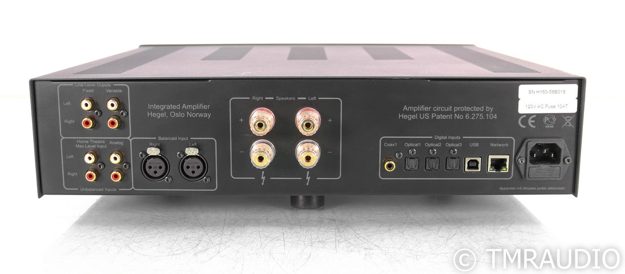 Hegel H160 Streaming Integrated Amplifier; H-160; Remote; Black
