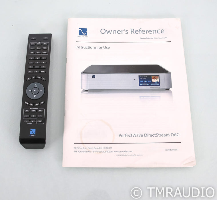 PS Audio PerfectWave DIrectStream DAC; D/A Converter; Remote; Black; Bridge II
