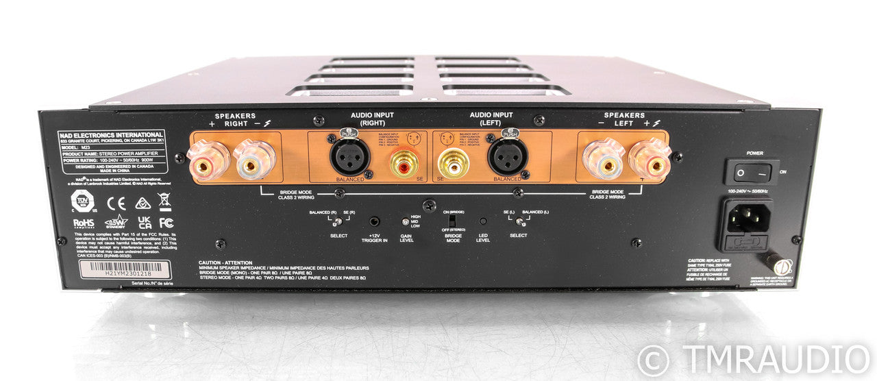NAD Masters M23 Stereo Power Amplifier; M-23