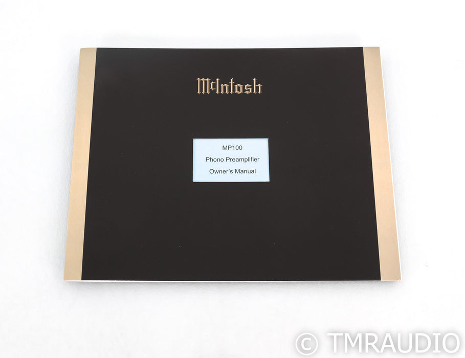 McIntosh MP100 MM / MC Phono Preamplifier; MP-100; A/D Converter