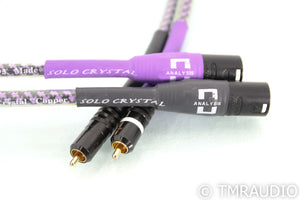 Analysis Plus Solo Crystal Oval XLR to RCA Cables; 1m Pair Interconnects