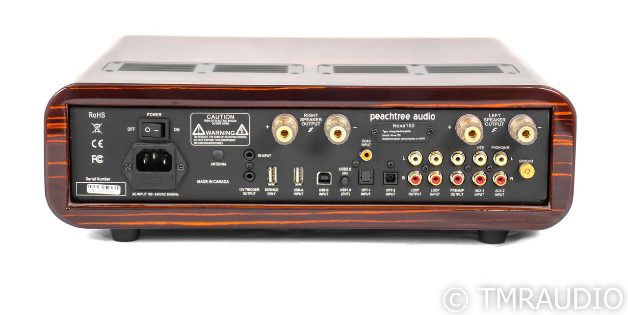 Peachtree Nova 150 Stereo Integrated Amplifier; Remote; MM phono; Gloss Ebony