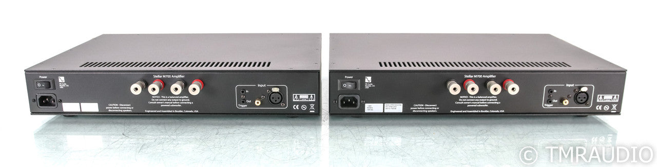 PS Audio Stellar M700 Mono Power Amplifier; Black Pair