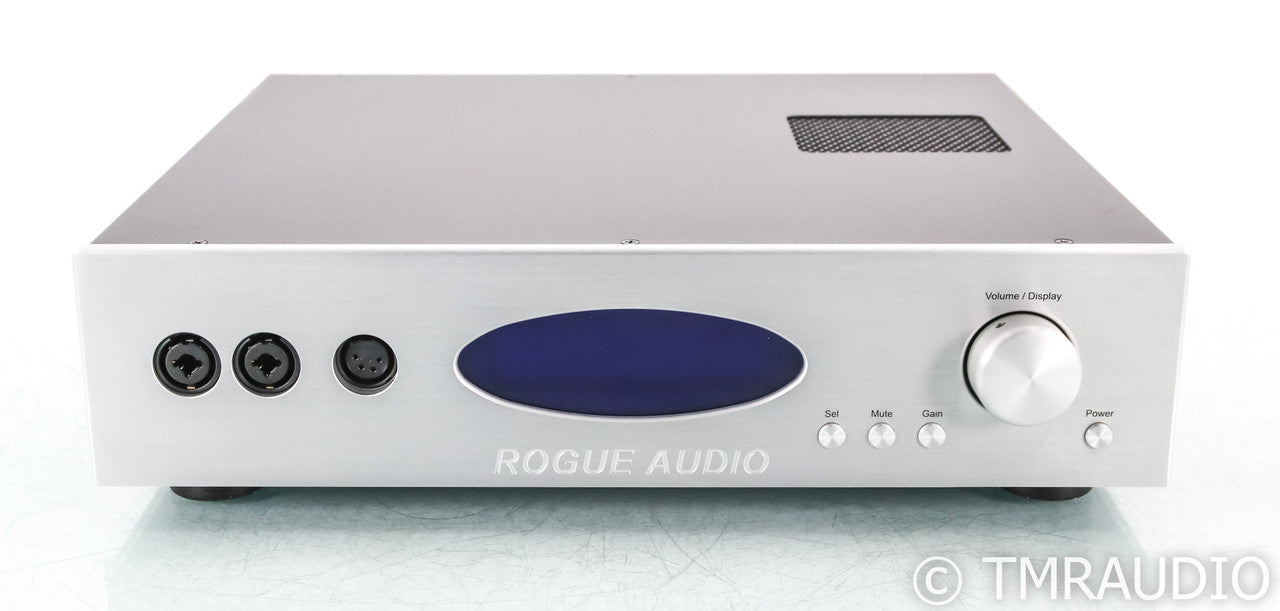 Rogue Audio RH-5 Tube Hybrid Headphone Amplifier; Silver; Remote