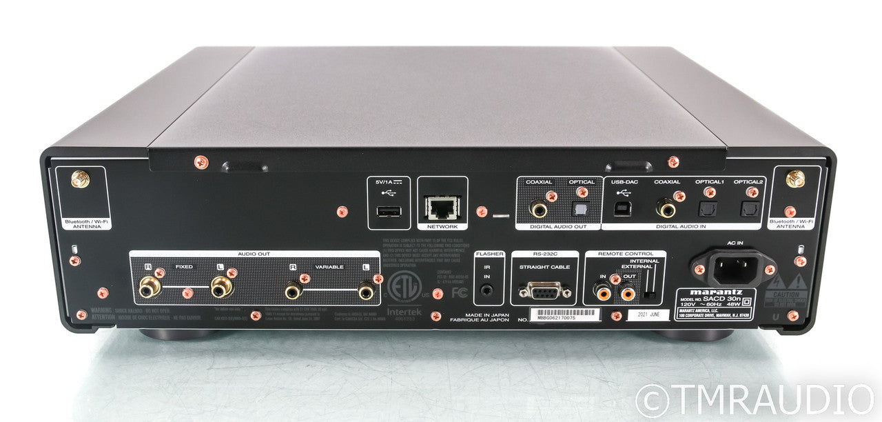 Marantz SACD 30n Wireless Streaming SACD / CD Player; Black; Remote