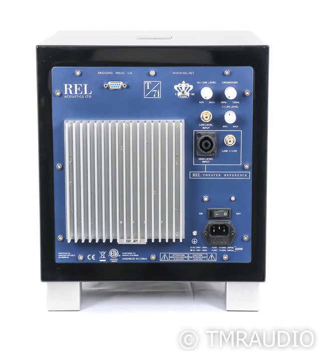 REL T/7i 8" Powered Subwoofer; Gloss Black