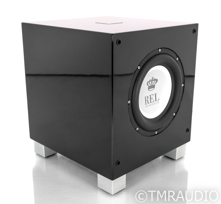 REL T/7i 8" Powered Subwoofer; Gloss Black