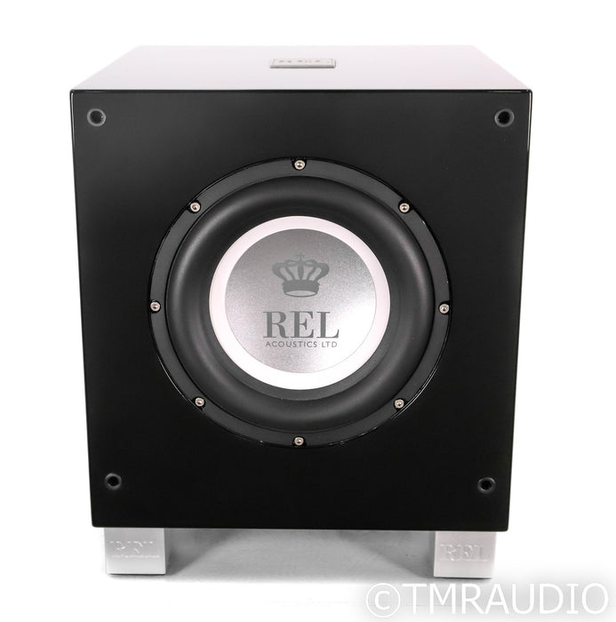 REL T/7i 8" Powered Subwoofer; Gloss Black