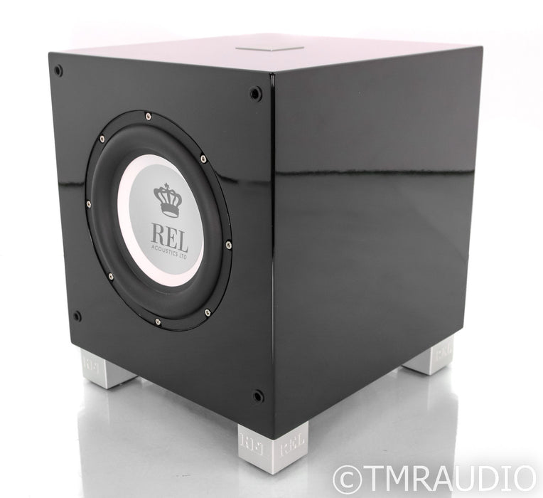 REL T/7i 8" Powered Subwoofer; Gloss Black