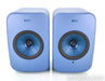 KEF LSX Wireless Powered Bookshelf Speakers; Blue Pair