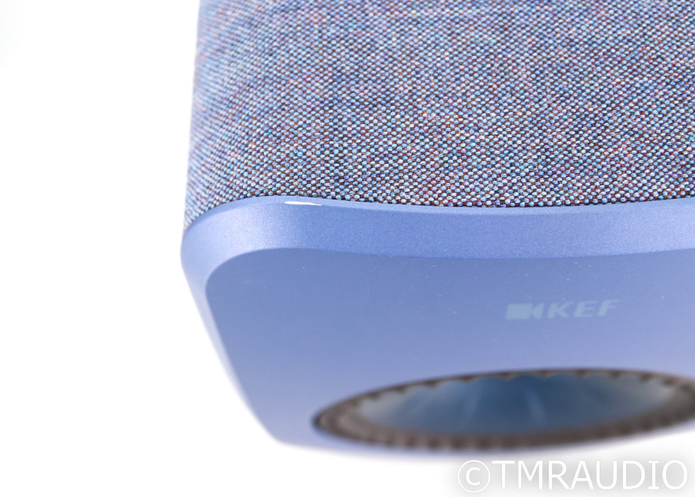 KEF LSX Wireless Powered Bookshelf Speakers; Blue Pair