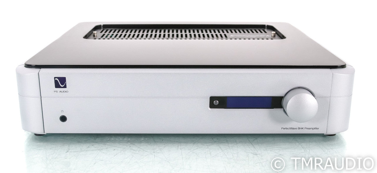 PS Audio BHK Signature Stereo Tube Hybrid Preamplifier; Remote; Manual, Silver