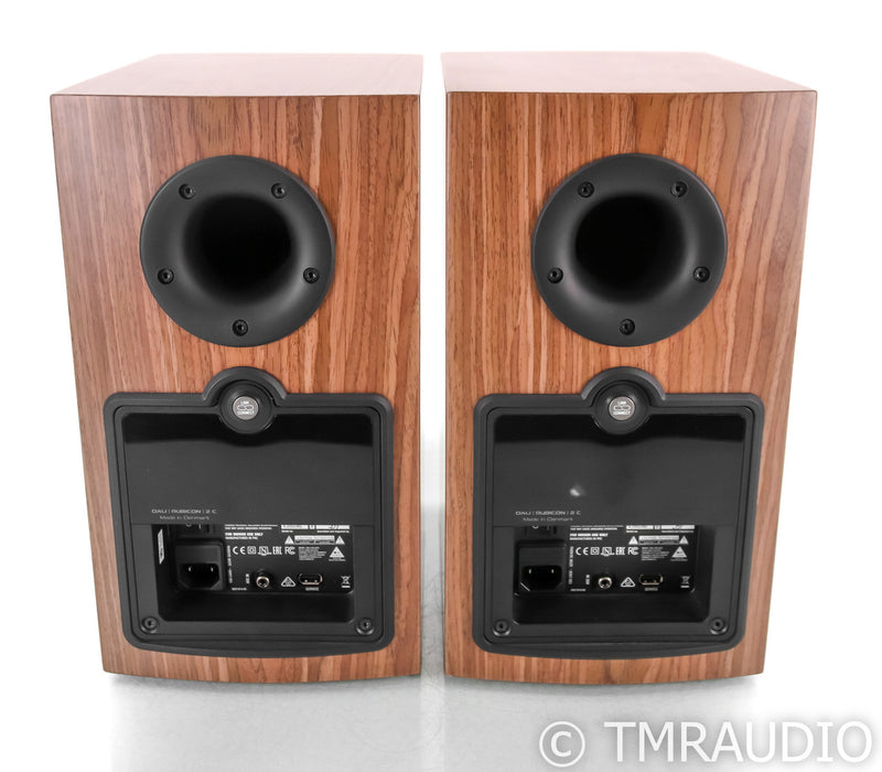 Dali Rubicon 2C Powered Bookshelf Speakers; 2-C; BluOS; Walnut Pair w/ Hub