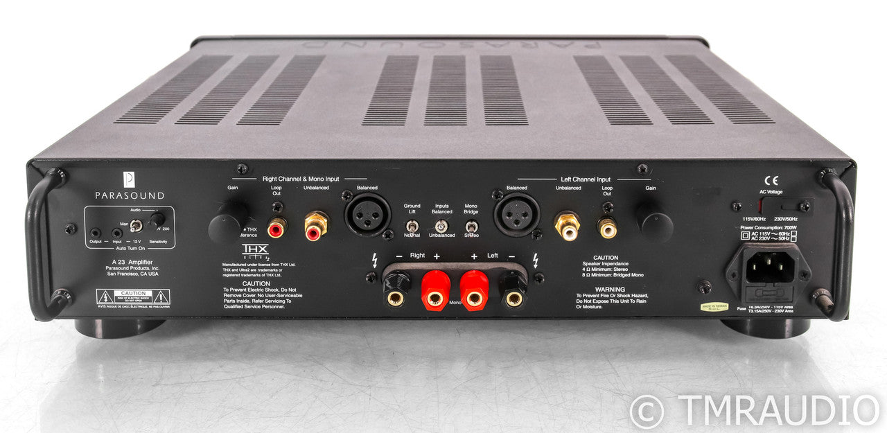 Parasound Halo A23 Stereo Power Amplifier; Black