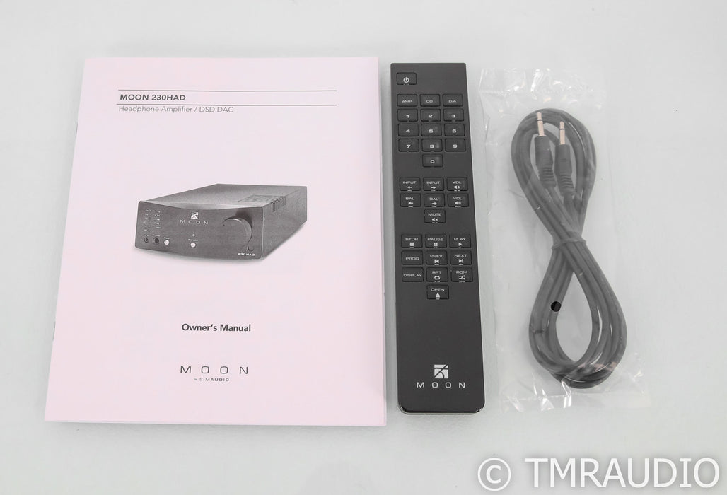 Simaudio Moon 230HAD DAC / Headphone Amplifier; D/A Converter; Black; Remote
