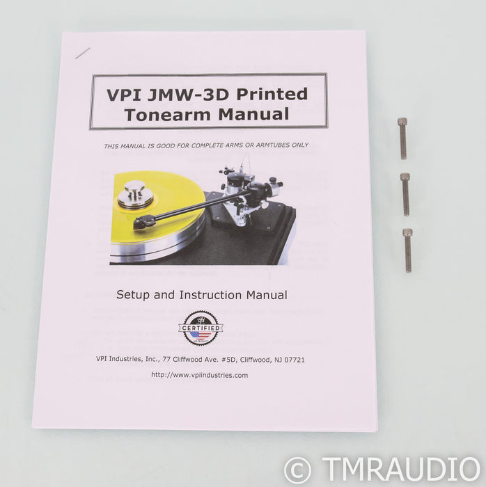 VPI JMW-12 3D Tonearm; w/ Base, 12"