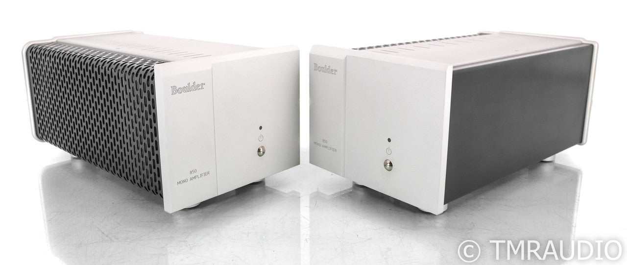 Boulder 850 Balanced Mono Power Amplifiers; Silver Pair