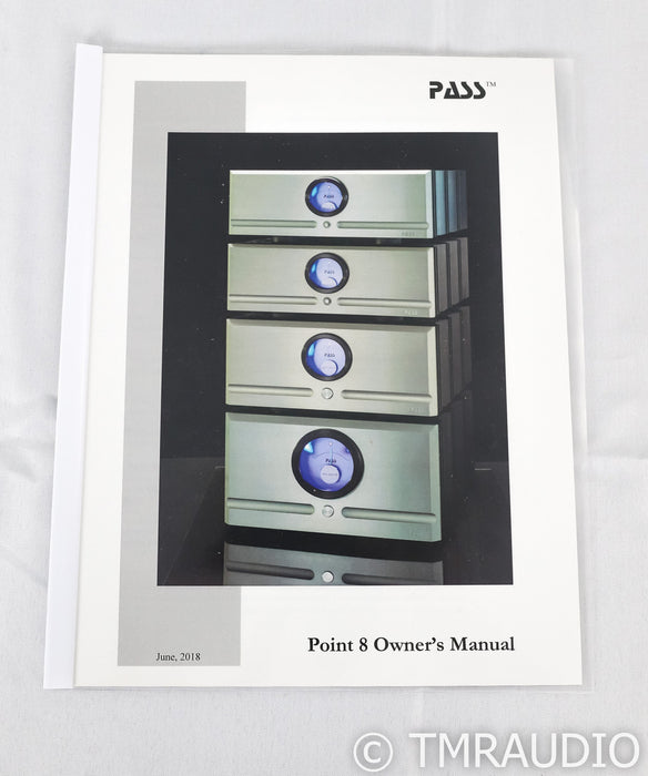 Pass Labs X350.8 Stereo Power Amplifier; X-350.8