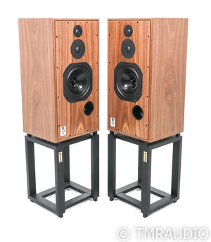 Harbeth Super HL5 Plus XD Bookshelf Speakers; SHL5+ XD; Walnut Pair w/ Stands