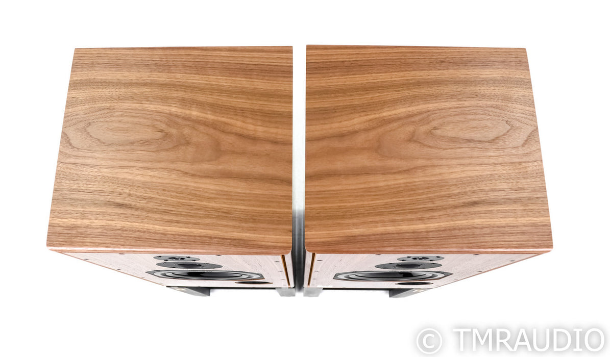 Harbeth Super HL5 Plus XD Bookshelf Speakers; SHL5+ XD; Walnut Pair w/ Stands