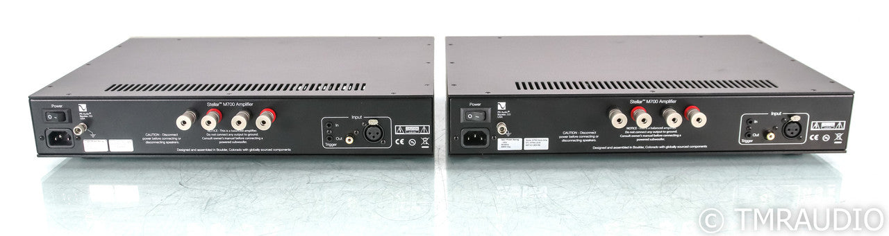 PS Audio Stellar M700 Mono Power Amplifier; Black Pair; M-700 (Used)