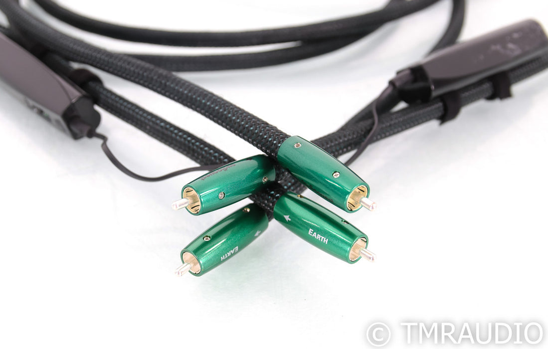 AudioQuest Earth RCA Cables; 3m Pair Interconnects; 72v DBS