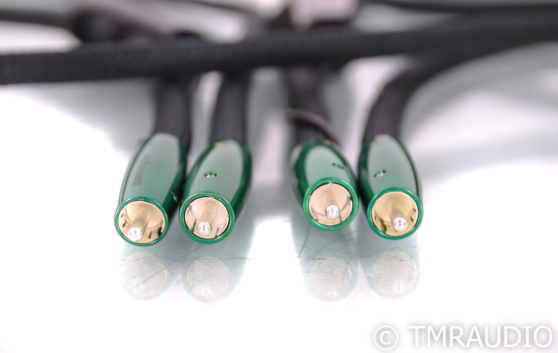 AudioQuest Earth RCA Cables; 3m Pair Interconnects; 72v DBS
