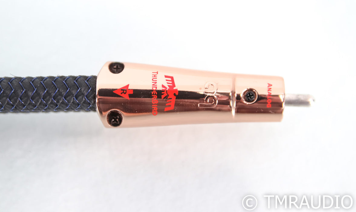 AudioQuest ThunderBird RCA Cables; 0.75m pair Interconnects; 72v DBS