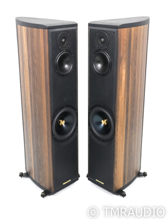 Sonus Faber Liuto Floorstanding Speakers; Smoked Oak Pair