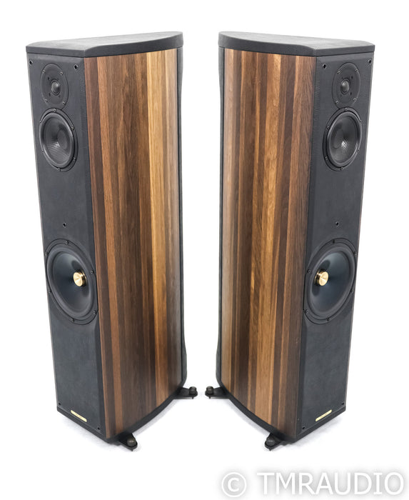 Sonus Faber Liuto Floorstanding Speakers; Smoked Oak Pair