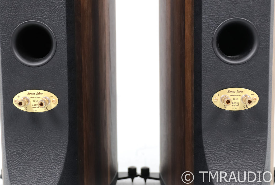 Sonus Faber Liuto Floorstanding Speakers; Smoked Oak Pair