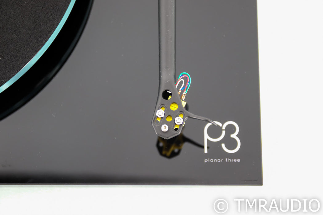 Rega Planar 3 Belt Drive Turntable; P3; Black; Exact MM Cartrige
