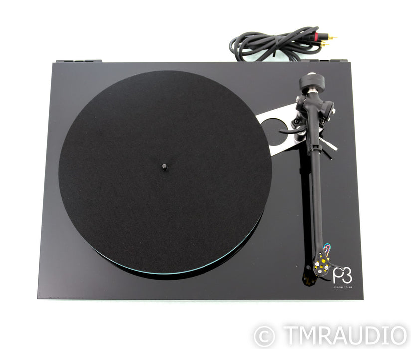 Rega Planar 3 Belt Drive Turntable; P3; Black; Exact MM Cartrige