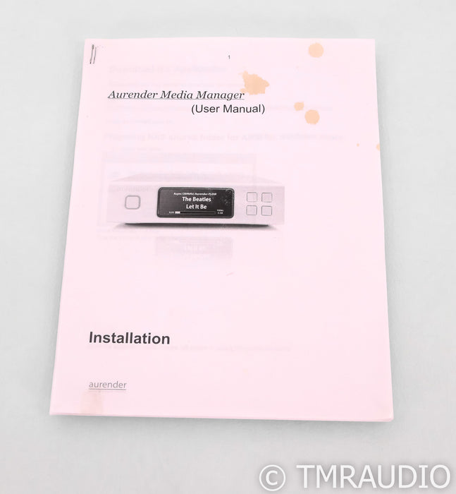 Aurender N100H Network Server / Streamer; N-100-H; Spotify Connect