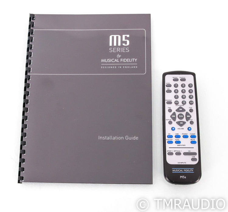 Musical Fidelity M5SI Stereo Integrated Amplifier; M5-SI; Remote; Silver